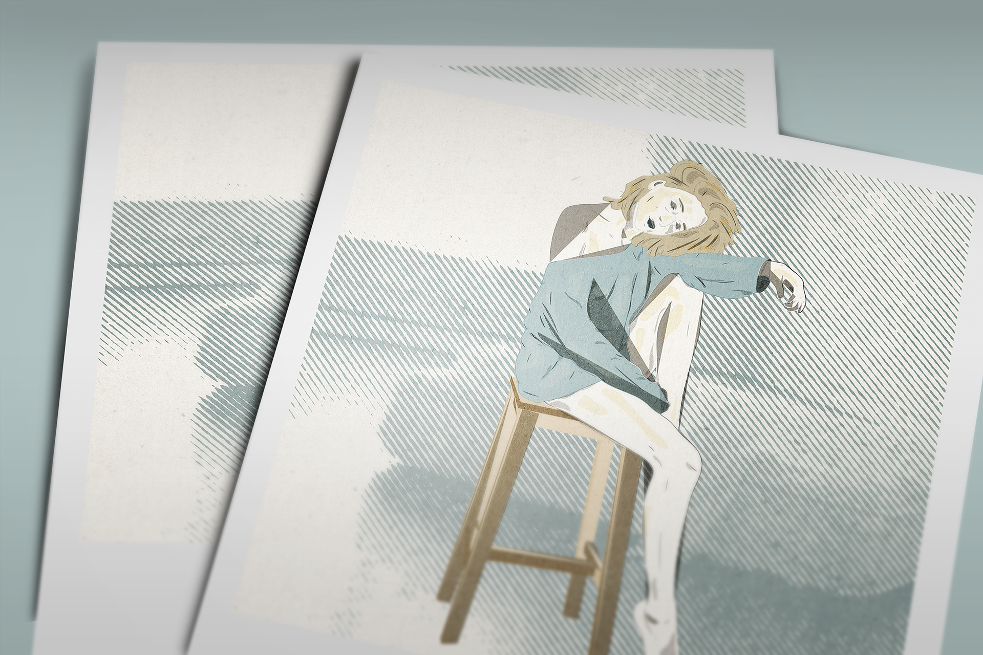 girl bench